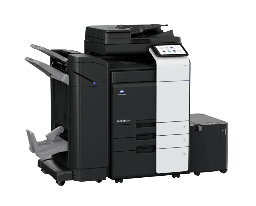 Konica Minolta bizhub C301i vollausgestattetes A3 Multifunktionssystem mit Finisher